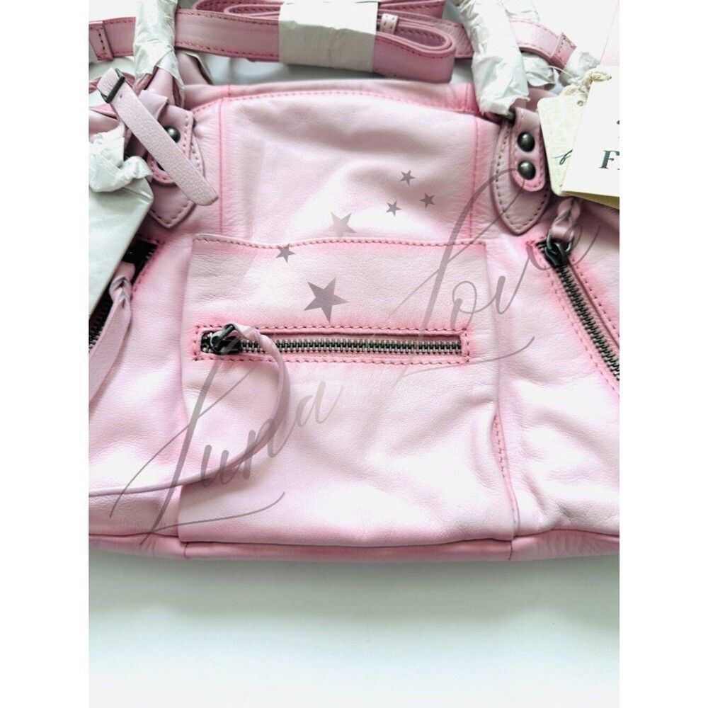 FREE PEOPLE We The Free Baby Emerson Tote Bag In 🔥 Peony 🔥 NWT - Picture 4 of 12